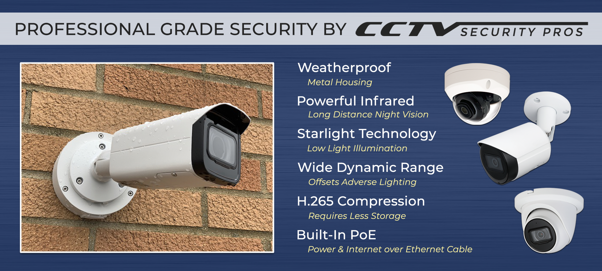 Professional Grade Security camera by CCTV security pros