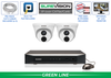 2 Camera Dome IP Surveillance System with Built-in Microphone / 2IPTD4-N