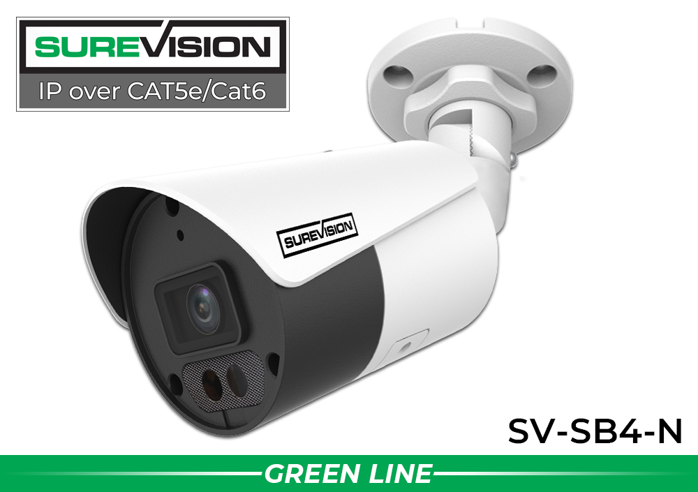 Bullet IP Network Camera - Microphone - 164 Foot Night Vision